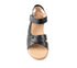 Sandale casual, dama, FORMAZIONE, 50027 negru, piele naturala